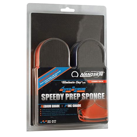 Nanoskin (AS-017) AutoScrub Medium and Fine Grade Sponge Combo Pack