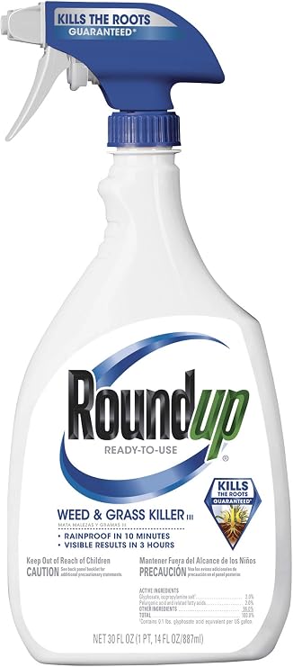 Roundup 5003410 Weed and Grass Killer III Ready-to-Use Trigger Spray, 30-Ounce