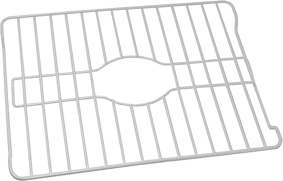 Better Houseware Sink Protectors for Kitchen Sink, Protective Metal Grid, 18.1x12.3x1 inches, White Kitchen Sink Mat to Shield Sink Base from Scratches, Rust-Resistant Coating, L