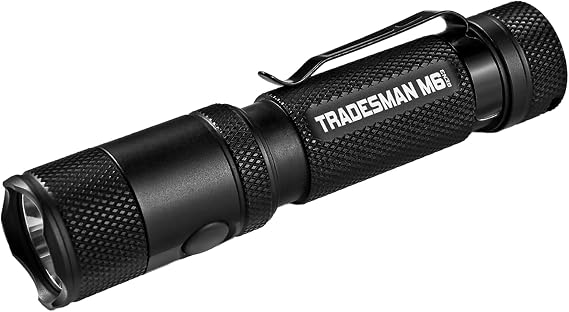 Powertac M6 G3 Tradesman Flashlight 2030 Lumens, 330m Long Throw, Magnetic Tail, Rechargeable Compact EDC LED Light for Camping, Hiking, and Outdoor Use