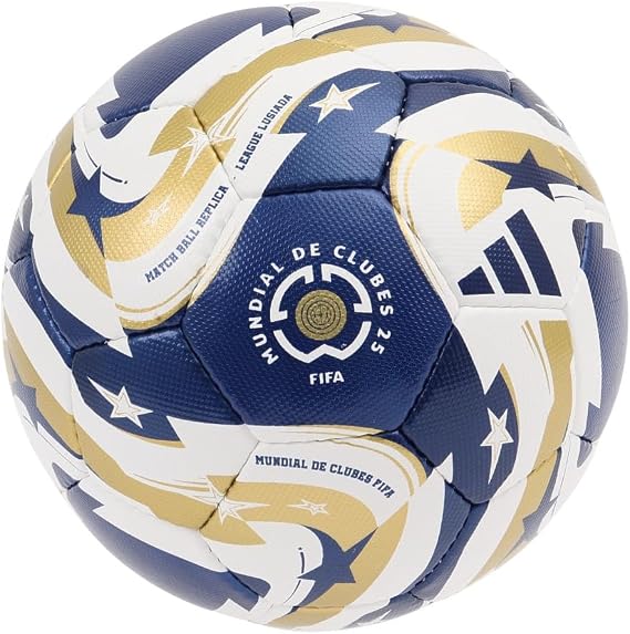 Adidas アディダス Soccer Ball, Size 5, Certified Ball, Mundial de Clubes FIFA 25 Final Match Ball, League, Lusiada ADF512LUF White/5/Men's