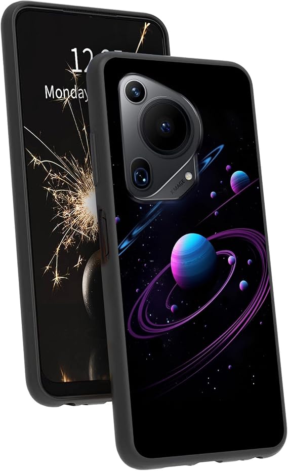 for Huawei Pura 70 Ultra 6.8 inch Released 2024 Case for Women Men Girls Soft Slim TPU Shockproof Phone Cover Case for Huawei Pura 70 Ultra, Cosmic Planet