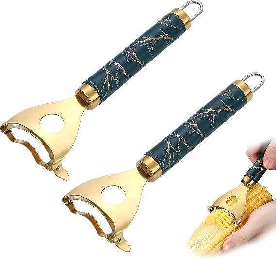 Corn Peeler(2-Pack) Stainless Steel Corn Cob Stripper Tool,Labor-Saving and Fast Peeling Tool, Efficient 2026 New Kitchen Gadget