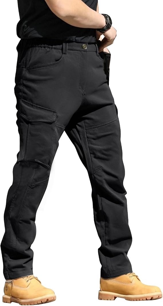 Tactical Cargo Pants for Men Waterproof Light Weight Work Pants Construction Ripstop Hiking Pants with Pockets