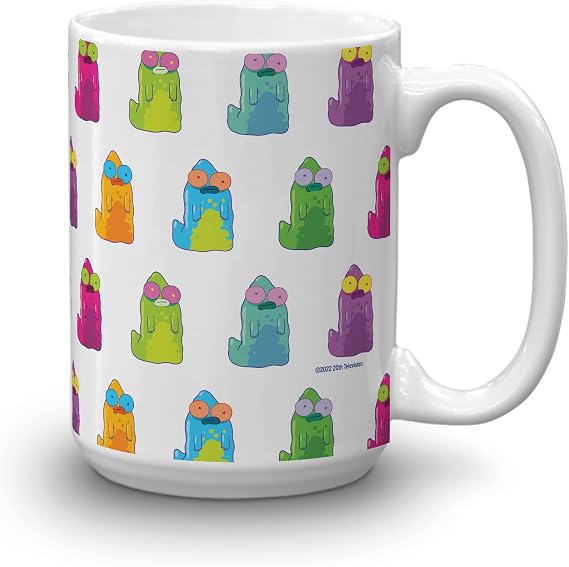 Hulu Solar Opposites Neon Pupa White Mug, 15oz