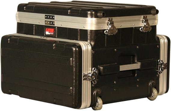 Gator Cases Soundcheck Series ATA-Style Console Rack with 4U Audio Rack and Laptop or Mixer Top Compartment (GRC-STUDIO4GO-W)