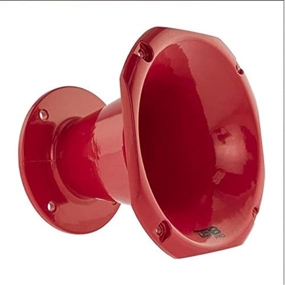 DEEJAY LED TBH2INHORNRED Bolt-on Horn Flare with 2-inch Throat for 2-inch Compatible High Frequency Drivers - Red