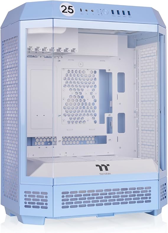 Thermaltake The Tower 600 Mid Tower Chassis Hidden Connector Hydrangea Blue