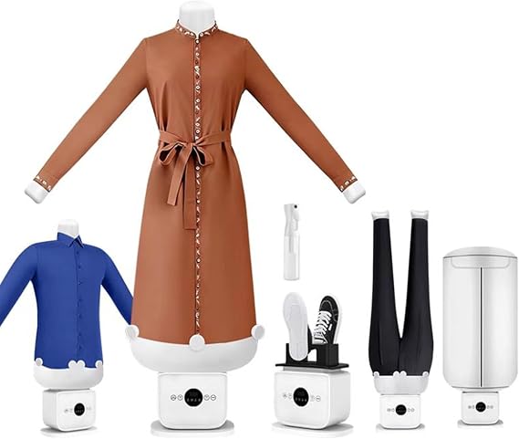 Automatic Steam Iron, Upgraded Touched Hands-Free Automatic Ironing Machine 3.0, Steamer 360 Without Blind Spots Drying, Iron Machine 8 Minutes Quick Ironed Dry, One-Click