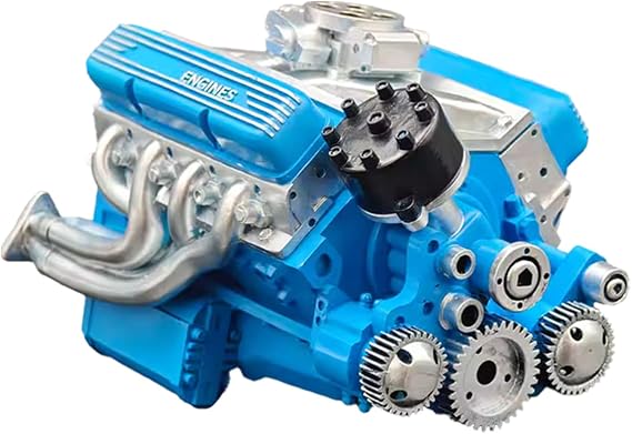 Model Engine Kit for Adults - Engine Collectible | Resin Creative Craft Desk Ornament for Workshop Education Collector Garage Home Birthday Workplace Display Classroom