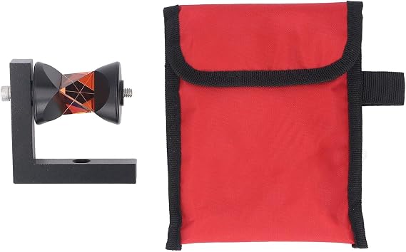 360 Degree Prism, K9 Glass and Aluminum Compact Portable 360 Total Station Mini Prism for Trimble Surveying Mapping