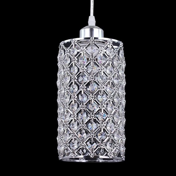 1 Light K9 Crystal Chandelier Pendant Light for Kitchen Island