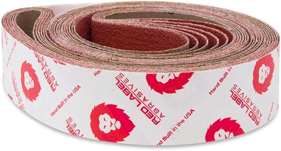Red Label Abrasives 2X72 Ceramic Grinding Belts 36 Grit EdgeCore Sanding Belts, 6 Pack Grinding Belt - Belt Sander Sandpaper Sanding Block Sander Tool Belt Sanders for Woodworking