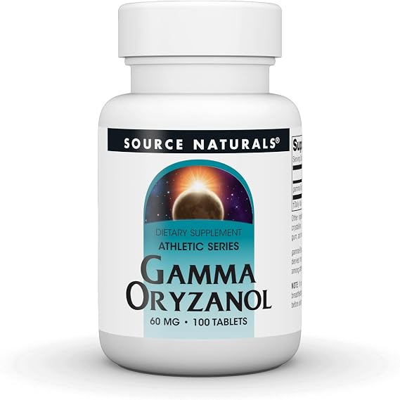 Source Naturals Gamma Oryzanol 60 mg - Athletic Series Dietary Supplement - 100 Tablets