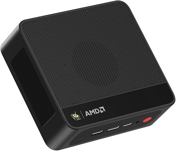 Beelink SER5 MAX Mini PC W11 Pro, AMD Ryzen 7 7735HS(8C/16T up to 4.75GHz), 24GB LPDDR5 500G NVME SSD Radeon 680M 12 core 2.5Gbps LAN/WiFi 6/BT5.2/Triple Display Mini Gaming PC Computer
