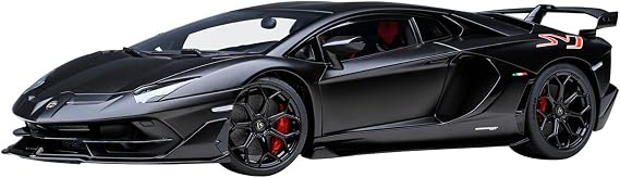 AUTOart AUTOart 1/18 Lamborghini Aventador SVJ, Matte Black, Finished Product