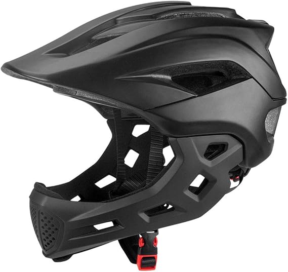 Full Face Bikes Helm, 2 in 1 Kinder Skateboard und Fahrradhelme,Vollgesichtshelm Vollgesichts-BMX-Helm,Leichter Mountainbike Helms Abnehmbar, für, BMX, Dirtbike