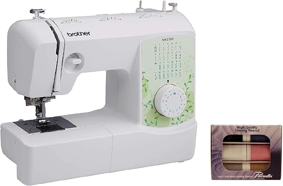 Brother SM2700 27-Stitch Free Arm Sewing Machine and SASC706 6-Piece Pacesetter Sewing Thread