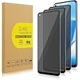 3 Pack Privacy Screen Protector for OnePlus Nord N200 5G [Anti-Spy Tempered Glass], Ultra HD, Anti-Scratch, Bubble-Free, Easy Install 9H Protective Glass for 1+ Nord N200 5G