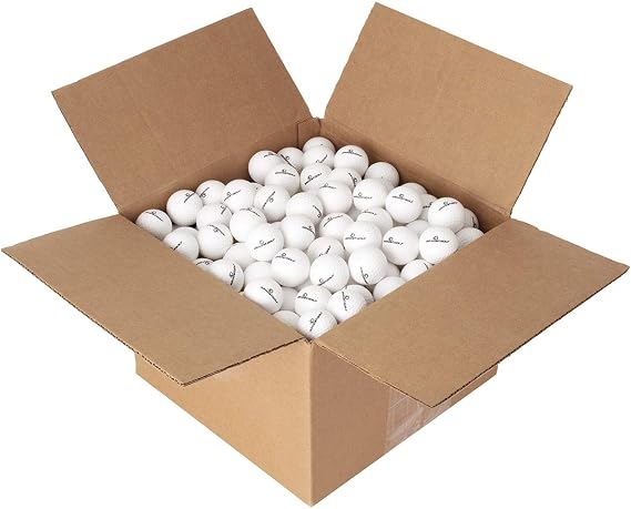 ALMOSTGOLF Limited Flight Practice Foam Golf Balls Realistic Spin, Trajectory, Accuracy Training, Bulk Pack of 240, White