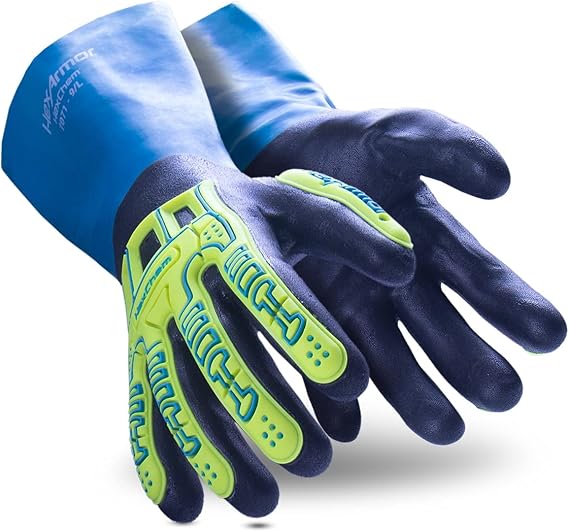 HexArmor | Chemical and Liquid Resistant Long Cuff Saftey Gloves | HexChem Series