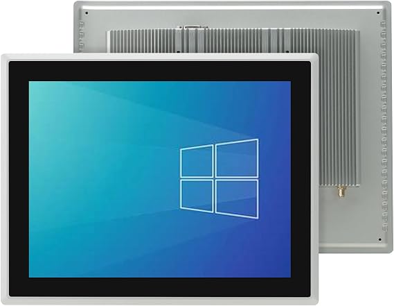 12.1-Inch Industrial Embedded Panel PC, Ratio 4:3 Multi-Touchscreen-Monitor,Industrial Touch Screen Panel Computer,WiFi & Built-in Speakers,IP65 Front,Win 10 I5 RAM 4G+128G SSD