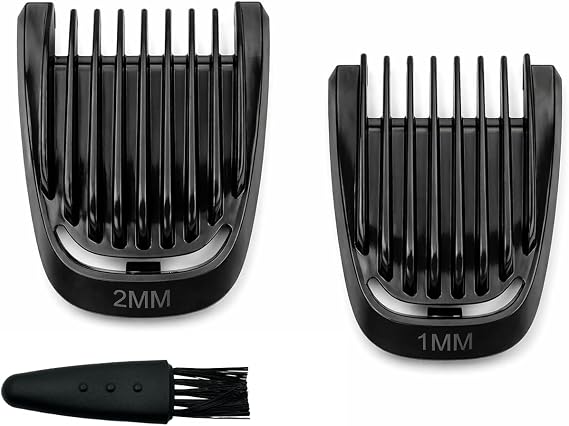 Trimmer Replacement 1mm and 2mm Beard Comb Guard Set for Philips Norelco