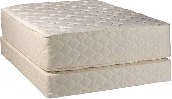 Dream Sleep Highlight Luxury Firm Twin Size Mattress & Box Spring Set - Fully, Assembled, Spinal Support, Innerspring Coils, Premium Edge Guards, Longlasting Comfort