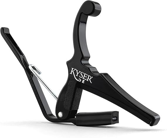 Kyser Quick-Change Capo for electric guitars, Black, KGEB