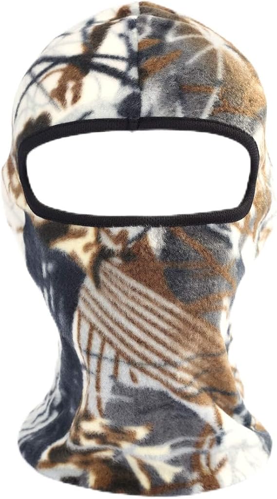 Camo Thermal Fleece Balaclava, Tactical Face Masks for Cycling Motorcycle