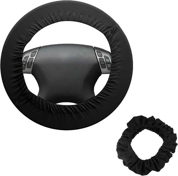 1 Pack Black for Disklok Steering Wheel Cover, Anti-slip Breathable Soft PVC Steering Wheel Cover, Steerings Wheels Covers for Car Enthusiasts