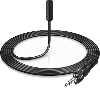 Omnidirectional Lavalier Microphone for Sony UWP V1D11D21 Wireless Microphone System