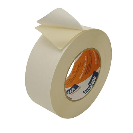 Shurtape Double-Sided Crepe Paper Tape, 2 in. (48mm Actual) x 36 yds. (Natural)