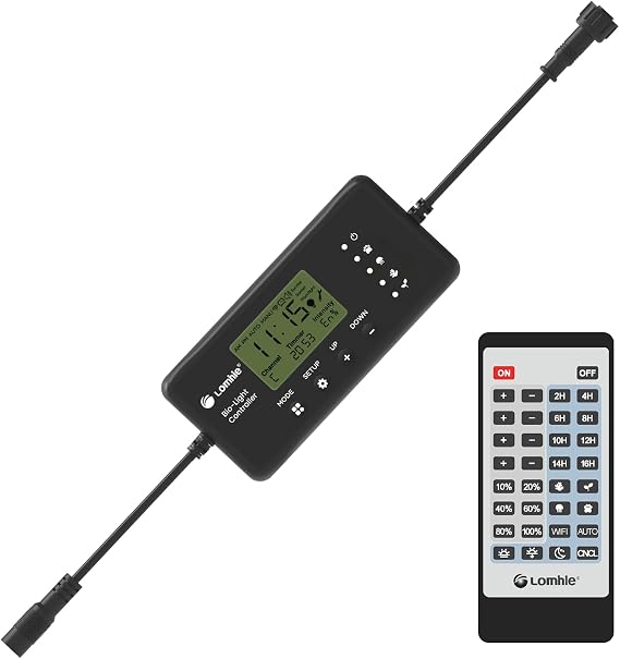 Lominie Programmable WiFi Controller LED Aquarium Lights with Ramp Timer Dimmer APP Remote Control
