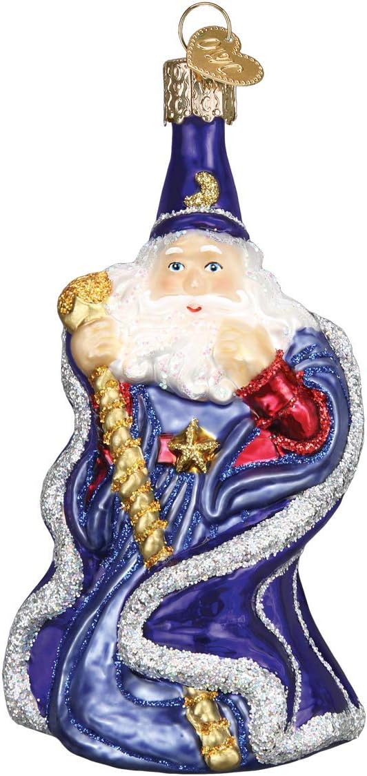 Old World Christmas Wizard Glass Blown Ornaments for Christmas Tree