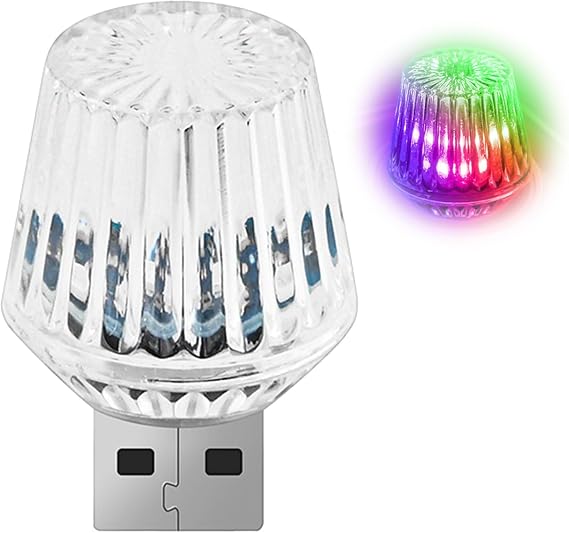 1 Pcs USB Star Sky Lamp for Cars,New Car USB Night Light, USB Led Car Interior Atmosphere Lights, Plug and Play, Used for Most Cars, Trucks, Suvs, Hallway,Party, Bedroom( Romantic Gradient)
