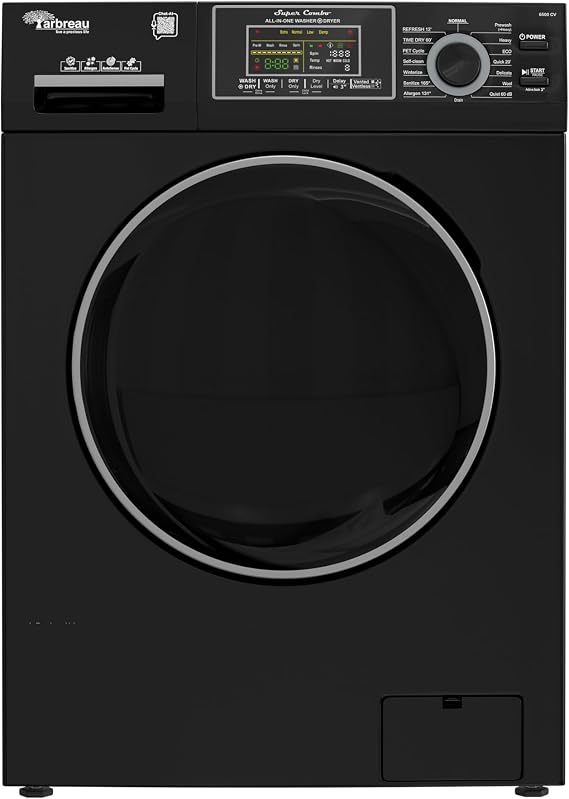 Max All-in-One VENTED/VENTLESS Washer-Dryer (Black)