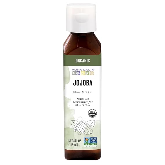 Aura Cacia Organic Skin Care Oil, Balancing Jojoba, 4 Fluid Ounce
