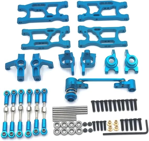 RC Spare Part for WLtoys 1/14 144010 144001 144002 1/12 124017 124016 124018 124019 LC 1/14 for Racing for Rlaarlo 1/12 AM-X12 1/14 RC Car Upgraded Parts(Blue)