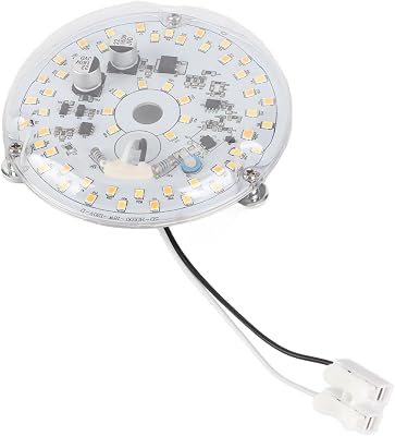 Fafeicy Adjustable 3.93 Inch LED Ceiling Fan Light, AC 120V 18W 2000LM, 3 Color Temperature Dimmable, Magnetic Retrofit Light Board Panel for Ceiling Fans and Chandeliers