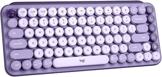 Logitech POP Keys Wireless Mechanical Keyboard with Emoji Keys - Cosmos