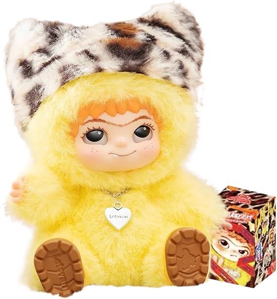 Aven Rabbit Wakuku Fuzzy Fun Party Series Blind Box Action Figures Mystery Box Cute Random Toys Birthday Gift Christmas Collectible Toy for Desktop Ornaments, 1PC