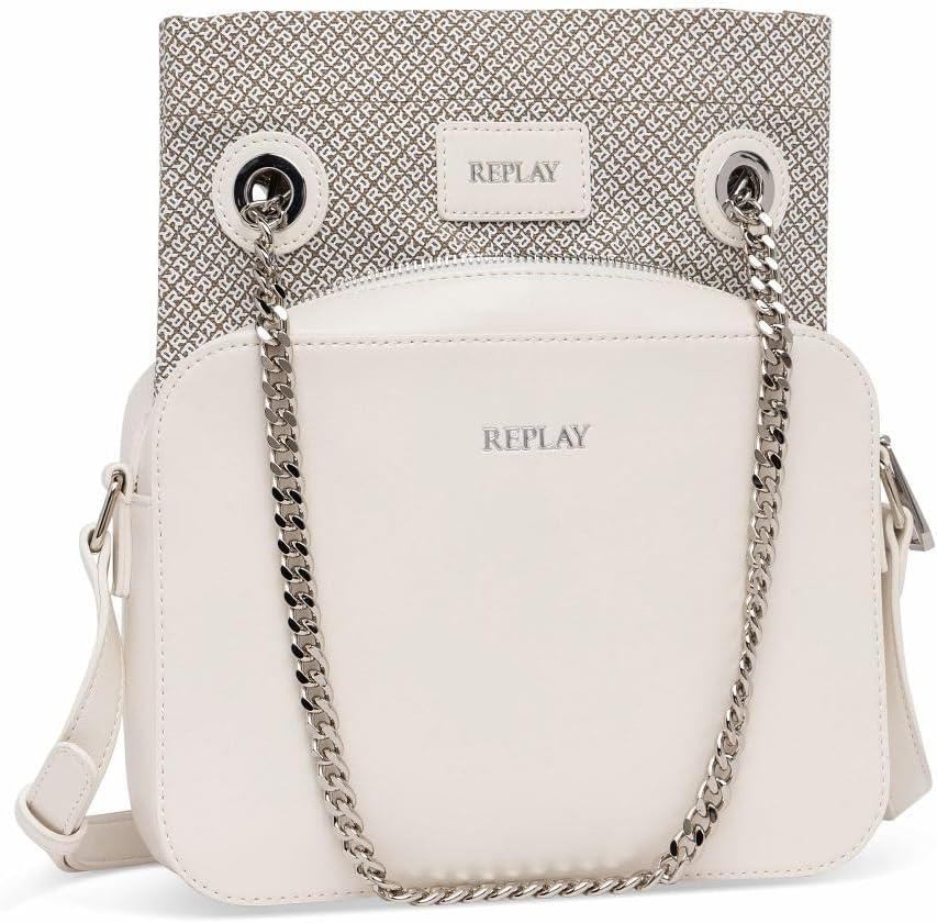 Replay Women's Shoulder Bag with Chain Detail