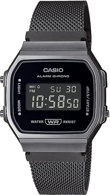 Casio A168WEMB-1BDF Kol Saati, Retro, Digital, Siyah, Unisex