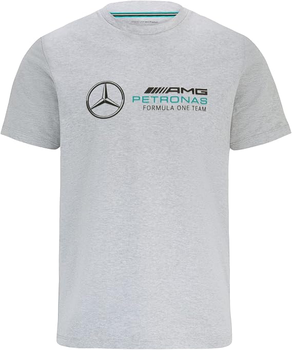 Mercedes AMG Petronas Formula One Team - Official Formula 1 Merchandise - Large Logo T-Shirt - Grey - XS