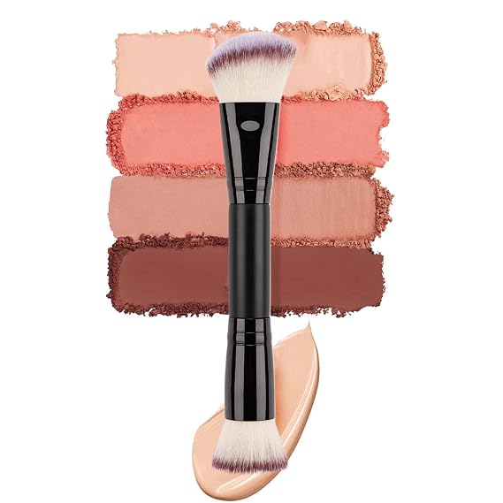 Liquid Foundation Brush - Foundation Makeup Brushes | Double-Ended Foundation Brush | Setting Powder Brush | Makeup Brushes Foundation | Concealer Makeup Face Brush For Contouring, Blending
