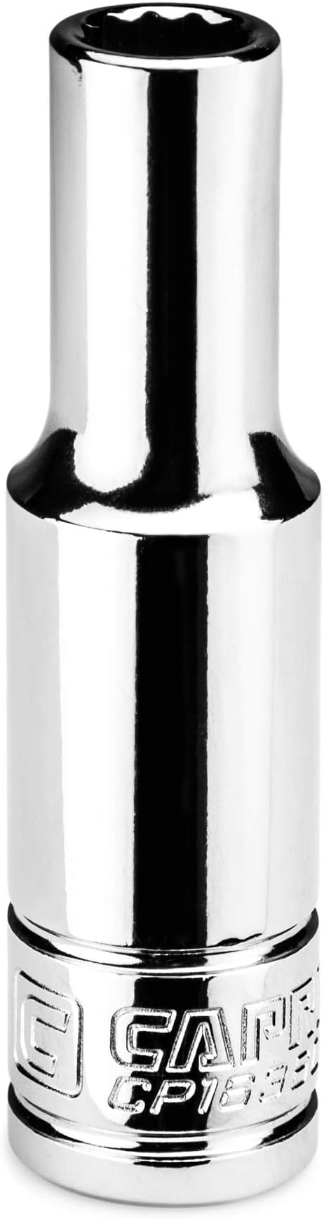 Capri Tools 8 mm Deep Socket, 3/8 in. Drive, 12-point, Metric