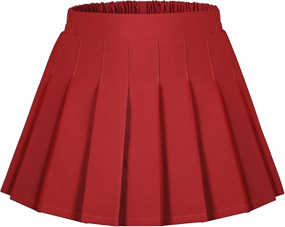 Auranso Girls Pleated Skirts Kids School Uniform Skirt Tennis DIY Skorts