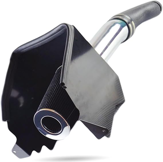 SUNROAD 4" Cold Air Tube Induction with Filter Compatible with 1994-2002 Dodge Ram 1500 2500 5.2L 5.9L V8, Black