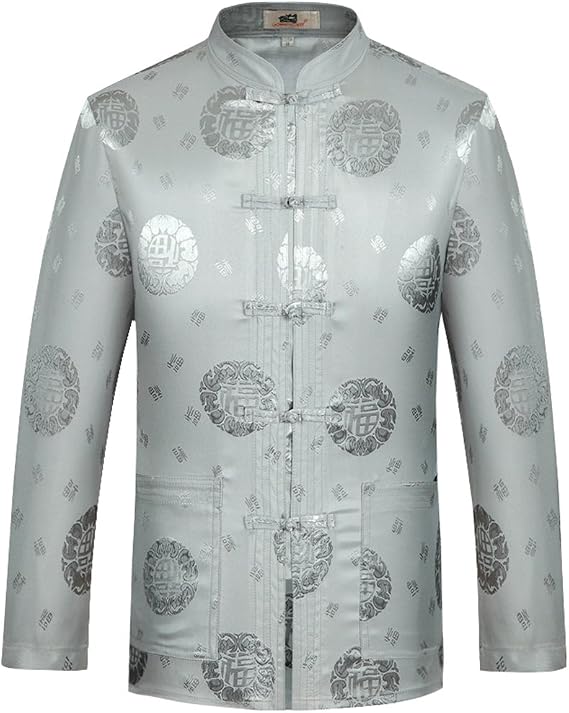 G-LIKE Chinese Clothing Tang Suit - Traditional China Ancient Costume Martial Arts Tangzhuang Kung Fu Long Sleeve Jacket Suits Shirt Outfit Uniform Cloth for Men and Women- Brocade